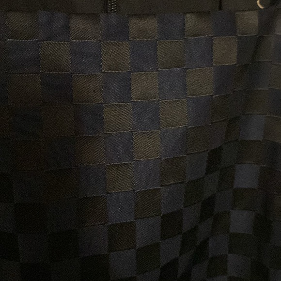 JS Collections blue and black checkered dress size 12 - Picture 3 of 6
